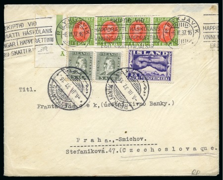 Iceland 1937 cover + 1 ppc 1921