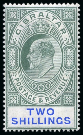 Stamp of Gibraltar 1904-08 MCA Issue mint and used accumulation