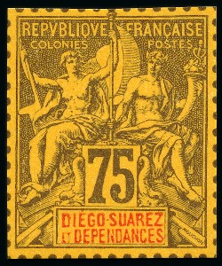Stamp of France » Collections EXPOSITION DE 1900 : TIRAGE SUR BRISTOL, Collection de France et colonies