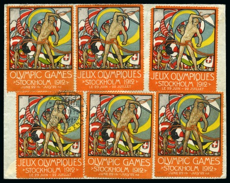 Stamp of Olympics » Collections & Miscellaneous Lots 1900-2004, VIGNETTES ON COVER collection in an album