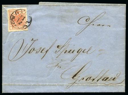 Stamp of Austria » 1850 Issue AUSTRIA CZECHOSLOVAKIA BOHEMIA  1858 GABEL 31.12.1858 last day of issue 1850 cover
