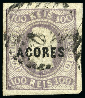 1868 80r orange and 100r lilac, used, fine