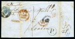 Stamp of Austria » 1850 Issue AUSTRIA Folded lettersheets (5), all foreign going : to GB, NAPLES, PAPAL STATE, MODENA