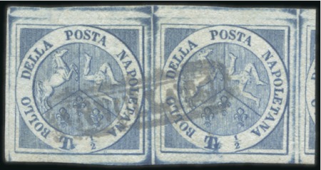 Stamp of Italian States » Naples THE FINEST KNOWN MULTIPLE OF THE "TRINACRIA"