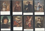 10 different coloured postcards of Belgian paintin