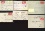 Stamp of Olympics » 1924 Paris » Covers and Cancellations 2 cards and 4 covers(1x forside) all with Olympic 