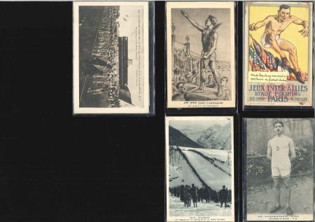 Stamp of Olympics » 1924 Paris » Postcards Various: 5 different cards: Stade Pershing, Jean B