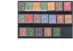 1938-41 1c to $5 mint og set of 19, slightly toned