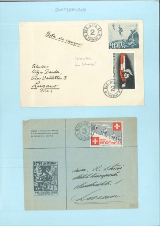 Stamp of Olympics » Collections & Miscellaneous Lots 1938-42 SKIING thematic collection