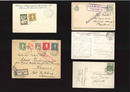 Stamp of Austria » Austria Collections and Lots  AUSTRIA 1914-1918 Lot covers and cards fieldpost Poland related