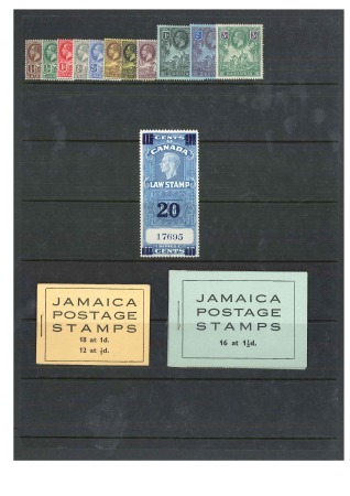 Stamp of British Empire General Collections and Lots 1912-47 Small lot of odds and ends