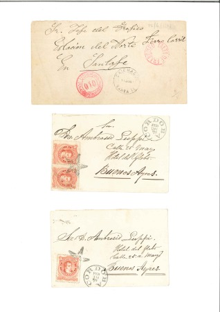1853-98 AMERICAS: Selection of mostly maritime covers + 1 Mexico variety