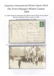 DURING THE GAMES: 1924 Chamonix group incl. 1924 (Feb 3) postcard sent during the Games