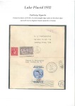 1932 Lake Placid collection of stamps and covers