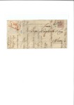 Stamp of Austria » 1850 Issue AUSTRIA EARLY DATES - JUNE 1850 USAGE ON COVER - 6Kr cover with BLUE Gratzen in Bohemia