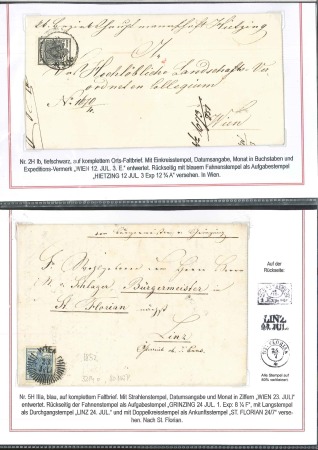 1850-1858 FANCY CANCELS - SO-CALLED FAHNENSTEMPEL