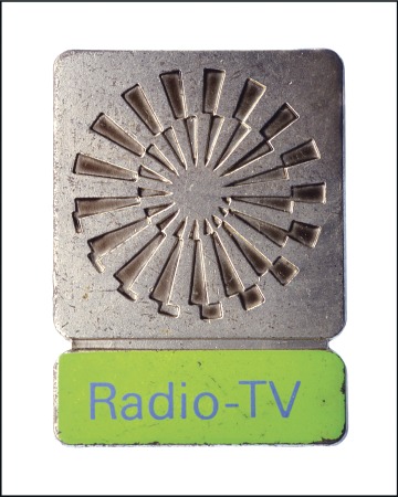 1972 Munich official Radio-TV badge