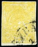 1876 4 Krans Bronze yellow, used selection of four
