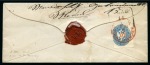 1863 + 1864 mixed issue franking+ red cancel