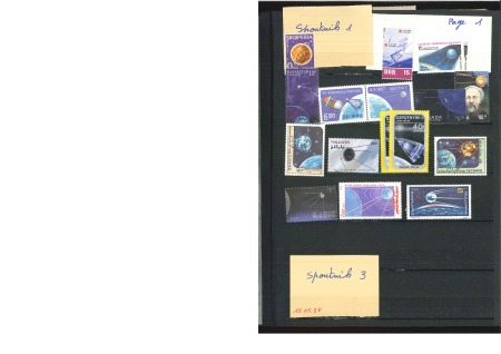 Stamp of Large Lots and Collections 1900-2000, Important Thematics stock on Space and Astronomy