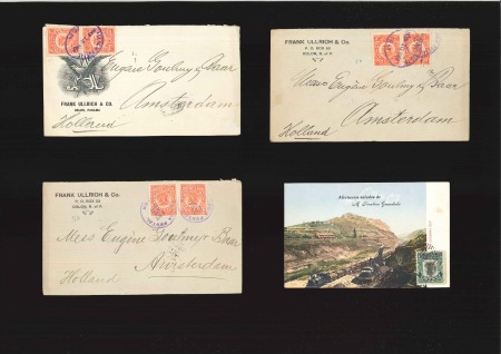 PANAMA 1907-1911 Small group of 7 covers & 1 card