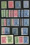 Liechtenstein 1912-16  Duke John II cpl.sets chalky & ordinary paper, 1x ultramarine, hinged, etc., high vlaue lot