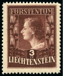 Liechtenstein 1938-1952 Selection high values, MNH