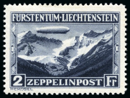 Liechtenstein airmails 1931 & 1936 Zeppelin