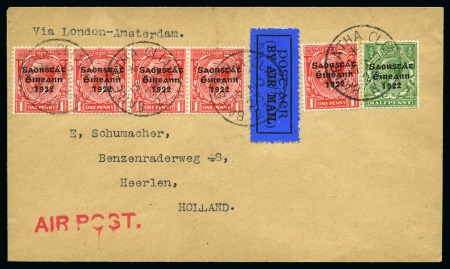 Stamp of Ireland » Airmails 1923 Cover to Belgium from Dublin 17.11.23, flown London-Amsterdam