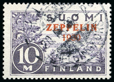 Stamp of Finland FINLAND 1930 ZEPPELIN 1 x mint, 2 x used