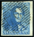 Stamp of Belgium 1849-64, Attractive selection of Epaulettes and Me