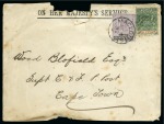 Mashonaland: 1892 (Jul) OHMS envelope from Salisbury,