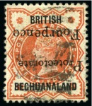 1889 (Mar) 4d on 1/2d vermilion with INVERTED OVERPRINT