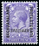 1913-24 1/2d to 5s mint nh SPECIMENS (excl.1 1/2d)