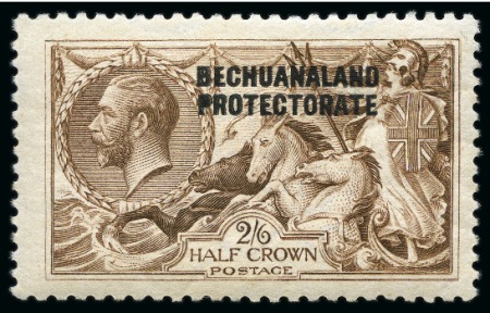 Stamp of Bechuanaland » Bechuanaland Protectorate 1913-24 Bradbury Wilkinson 2s6d with MAJOR RE-ENTRY variety