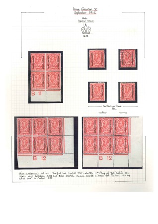 1912-27, KGV group incl. varieties, controls, etc.