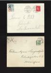 1940 Helsinki group of 5 covers incl. one with "To the Olympic Games / 1940 / via the Blatic States" cachet