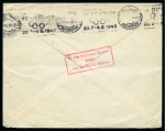 1940 Helsinki group of 5 covers incl. one with "To the Olympic Games / 1940 / via the Blatic States" cachet