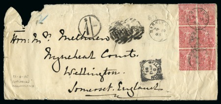 Stamp of Bechuanaland » Warren Expedition WARREN EXPEDITION: 1885 (Apr 19) Envelope to England from the Methuen correspondence