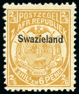 Stamp of Swaziland 1889-1968, Mint & used collection on album pages with