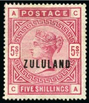 1888-96, Zululand Collection on album pages