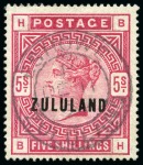 1888-96, Zululand Collection on album pages
