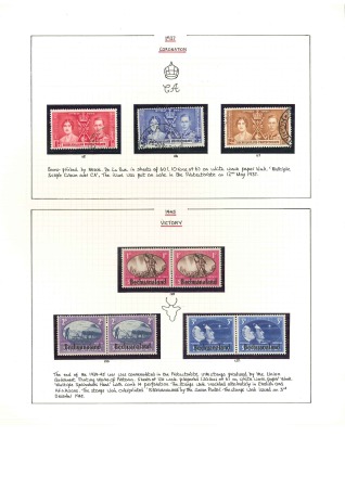 1937-49, Mostly mint KGVI collection written up on 10 album pages