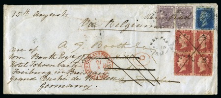1862 Envelope from London to Ireland, redirected by H&K Packet