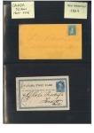 1864-95, Collection of 32 covers and postal stationery