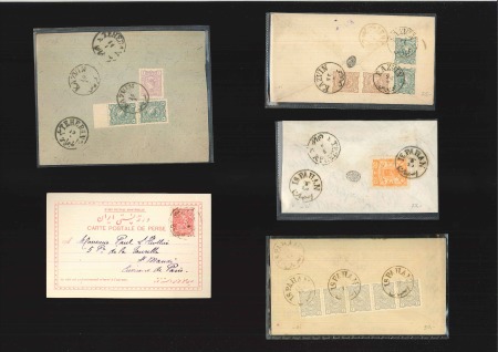 1894-1902, Group of 23 covers with a range of frankings