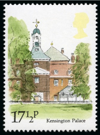 Stamp of Great Britain » Queen Elizabeth II 1980 London Landmarks 17 1/2p with silver omitted