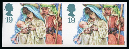 Stamp of Great Britain » Queen Elizabeth II 1994 Christmas 19p imperf. horiz. pair mint nh