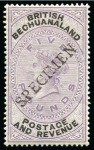 1888 (Jan) Unappropriated Die 1d to £5 and 1/2d vermilion with SPECIMEN ovtps