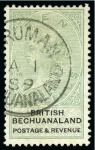 Stamp of Bechuanaland » British Bechuanaland 1888 (Jan) Unappropriated Die 1d to £1 used selection